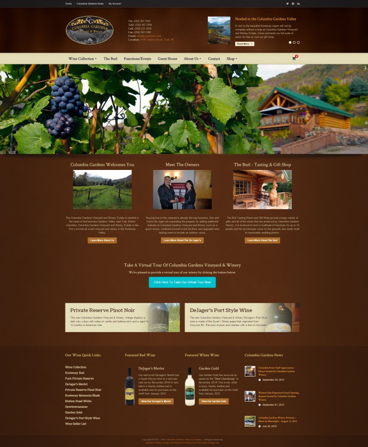 Columbia Gardens Vineyard and Winery